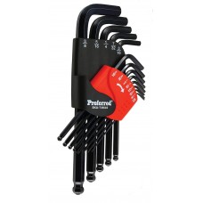 Proferred 13pc Ball End Hex Key Fractional Set